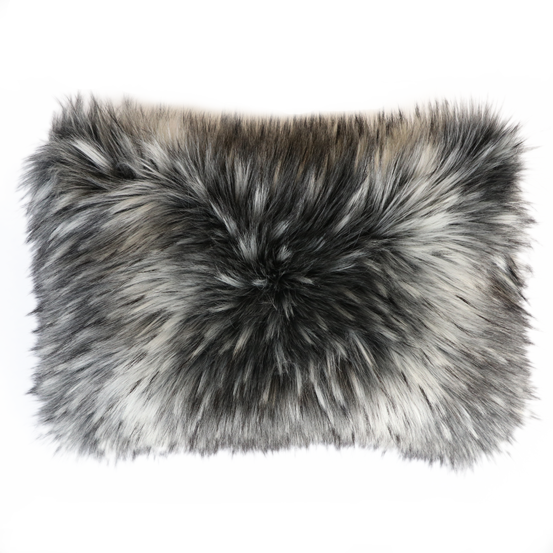 Heirloom Exotic Faux Fur - Cushion / Throw -  Alaskan Wolf image 1